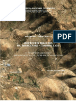 Informe Geol Gico Distrito El Manzano-Tambillos