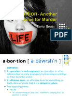 Abortion - Another Name For Murder Power Point