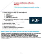 Cálculo de Viga de Acero. Ejercicio Resuelto. Viga Lateral