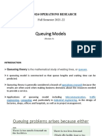 Queuing Models: Mee1024 Operations Research