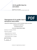 Memoire de Management de La Qualite Dans