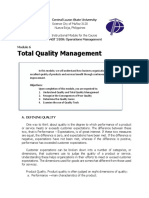 MNGT3108 - M6-Total Quality Management