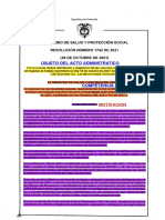 Resolución No. 1742 de 2021
