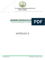 Learning Module in GST 11: Science, Technology and Society