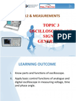 Dee1012 & Measurements: Topic 3 Oscilloscope and Signal Generator