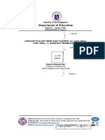 Department of Education: Republic of The Philippines