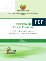 Programas Do 2º Ciclo Do ENSINO PRIMARIO