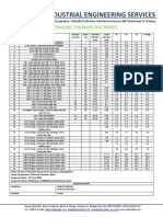 Ies-Industrial Engineering Services: Ultrasonic Thickness Test Report