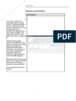 Processing Credit Memo Requests Using Workflows Explanation Screenshot