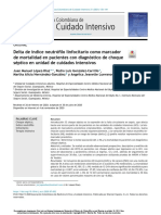 Delta de Índice Neutrófilo Linfocitario Como Marcador de Mortalidad en Pacientes, 2021