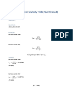 Transformer Stability Tests