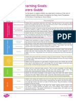 Early Learning Goals Parent and Carers Guide