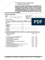 Start-Up Checklist For 30Xv Liquid Chillers (Remove and Use For Job File)