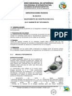 Especificaciones Tecnicas - Topografia 2021