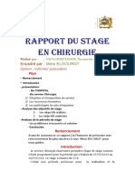 Rapport Du Stage en Chirurgie 1