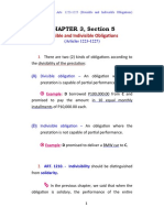 CHAPTER 3, Section 5: Divisible and Indivisible Obligations