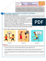 4°B Exp 9 - Act 2-3°y4°-RECONOCEMOS Y PRACTICAMOS ACTIVIDADES PREDEPORTIVAS DE BALONCESTO