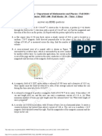 NSU FALL 2020 PHY 108 Final Exam PDF