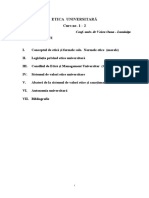 Etica Universitara - Curs 1 Si 2