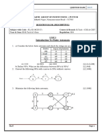 16CS517-Formal Languages and Automata Theory