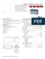 12V 100ah (20hr) : AGM Deep Cycle Gel Battery