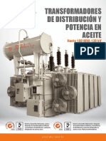 Catalogo de Transformadores de Distribucion y Potencia en Aceite