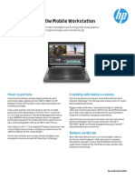 HP EliteBook 8770W Datasheet