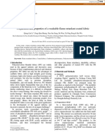 Preparation and Properties of A Washable Flame-Retardant Coated Fabric