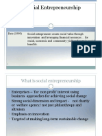 Social Entrepreneurship