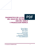 Diagnostico de La Calidad Del Agua Del Rio Damas - Uso Del Suelo y Produccion Hidrica