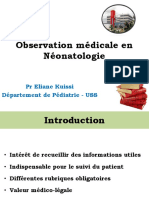 Observation Médicale en Néonatologie Ok