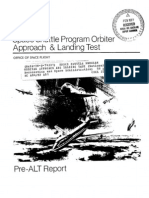 Space Shuttle Program Orbiter Approach and Landing Test Pre-ALT Report