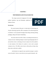 The Problem and Its Background: This Study Looked at The Effects of False or Misleading Advertisements On