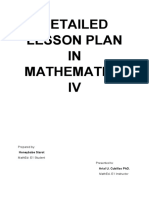 Detailed Lesson Plan in Mathematics IV