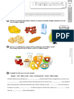 cm1 Exercices Vivant Origine Aliments