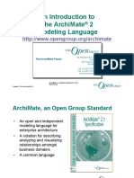 An Introduction To The Archimate 2 Modeling Language