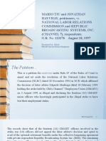 Chapter 3 Case MARIO TIU and JONATHAN HAYUHAY, Petitioners, vs. NATIONAL LABOR RELATIONS COMMISSION and REPUBLIC BROADCASTING SYSTEMS INC.