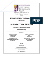 (Experiment 1 Demography - Human Population) (BIO330)