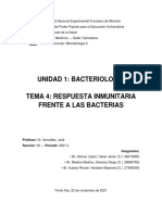 Tema 4. Respuesta Inmunitaria Frente A Bacterias