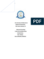 Scholarly Paper: DELUSION1: Dow University of Health Sciences Institute of Nursing (ION) BSN Generic (Semester VI)