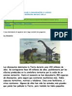 Los Dinosaurios Segundo Basico