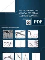 Instrumental de Amigdalectomia y Adenoidectomia