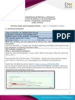 Activity Guide and Evaluation Rubric - Unit 1 - Task 2 - Translation in Action