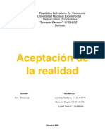 Aceptacion de La Realidad