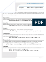 CHAPTER 4 - HTML Phrase Tags and Tables