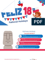 Plantilla PowerPoint de Fiestas Patrias de Chile para Ninos