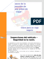 7 Pasos de La Inspeccion de Vehiculos Antes Del Viaje 2013