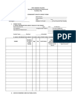 Community Health Survey Form