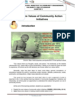 Core Values of Community Action Initiatives: Lesson 1