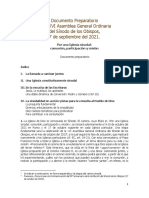 Sínodo de Los Obispos Documento Preparatorio 7 Sep 2021